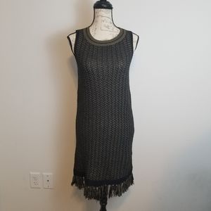 NWT Romeo + Juliet Sleeveless Fringe Sweater Dress